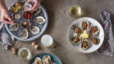 Oysters, Virginia, wine, half shell, raw, dining, seafood, restaurants
