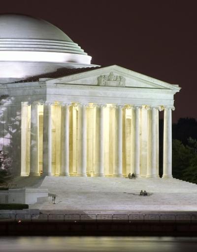 Jefferson Memorial at night, Washington, DC